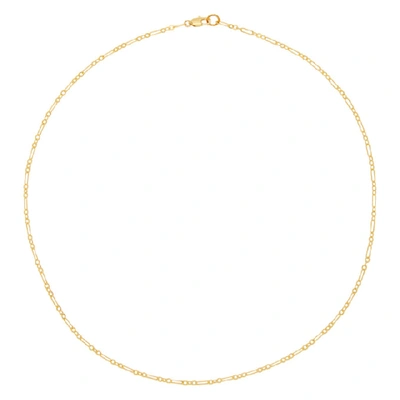 Shop Laura Lombardi Gold Essential Chain Necklace In Brass
