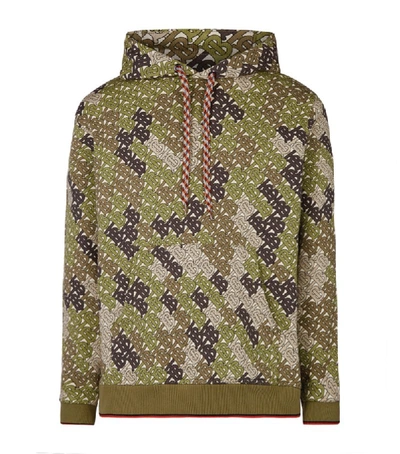 Shop Burberry Camouflage Monogram Hoodie