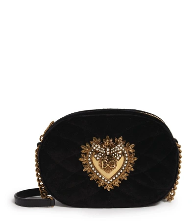 Shop Dolce & Gabbana Velvet Devotion Camera Bag