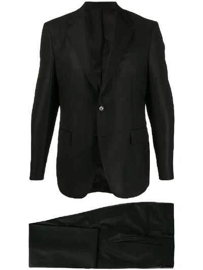 Shop Versace Slim-fit Suit In Black