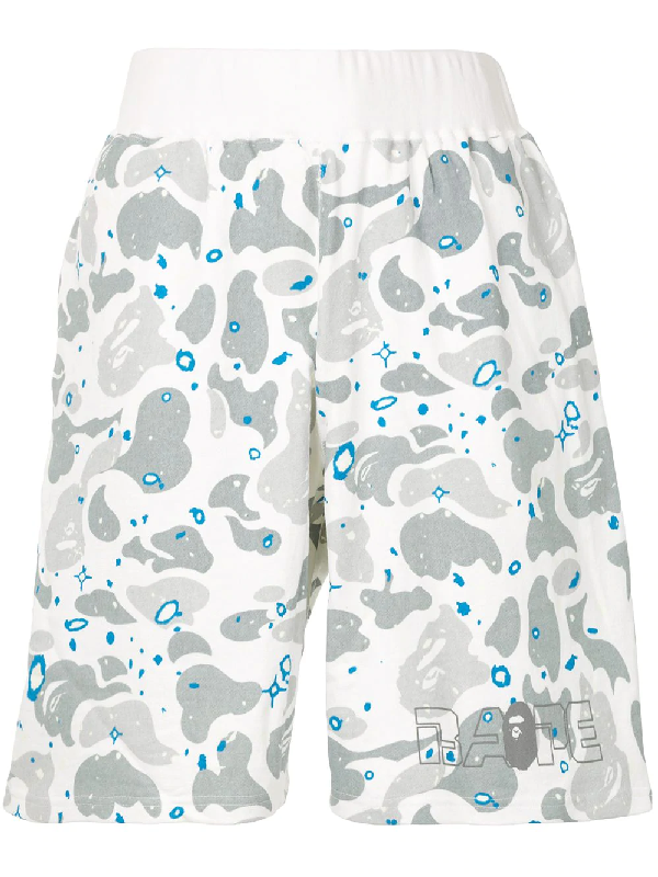 white bape shorts