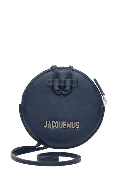 Shop Jacquemus Jacqumues Le Pitchou Round Purse In Navy