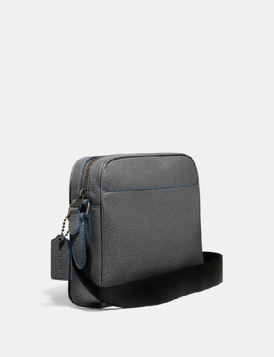 Shop Coach Metropolitan Soft Camera Bag In Grey/black Antique Nickel