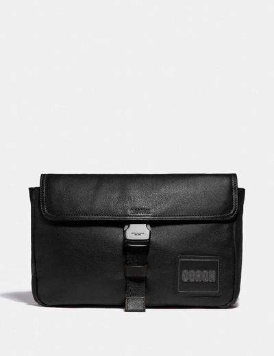 Shop Coach Pacer Belt Bag Crossbody With  Patch In Ji/black
