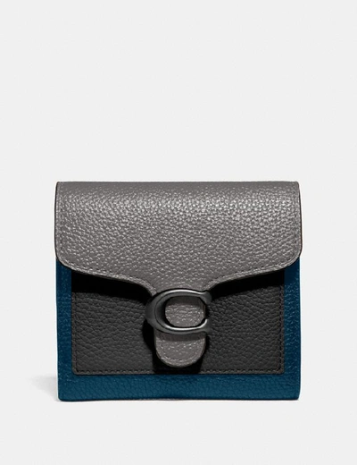 Shop Coach Tabby Small Wallet In Colorblock In Heather Grey Multi/pewter