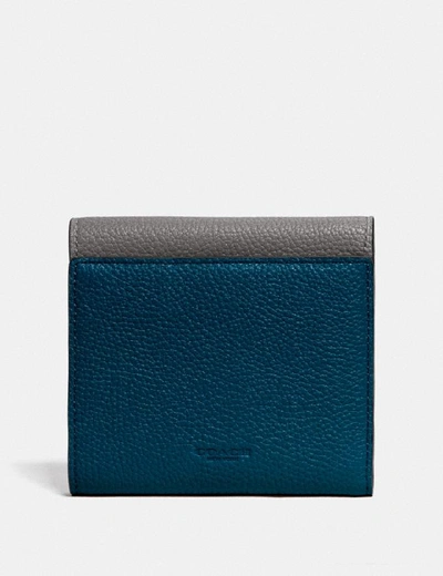 Shop Coach Tabby Small Wallet In Colorblock In Heather Grey Multi/pewter