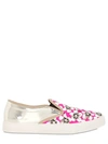 KURT GEIGER FLORAL PRINTED CANVAS & LEATHER SNEAKERS,61I1LX003-UElOSw2