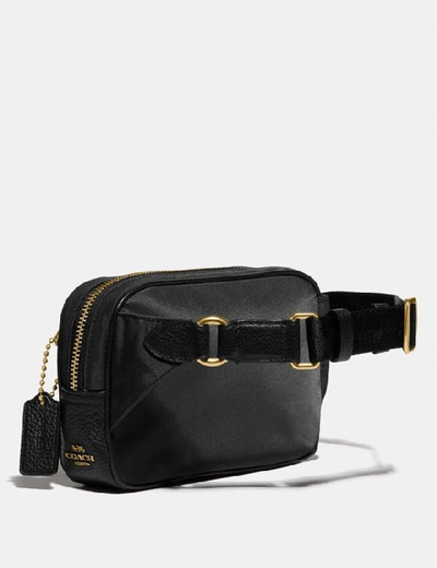 Shop Coach Cargo Belt Bag In Brass/black
