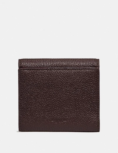 Shop Coach Tabby Small Wallet In Oxblood/brass
