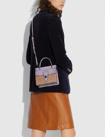 Willis top handle 18 in signature canvas sale