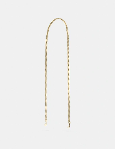 Shop Coach Dinky Chain Strap In Light Gold