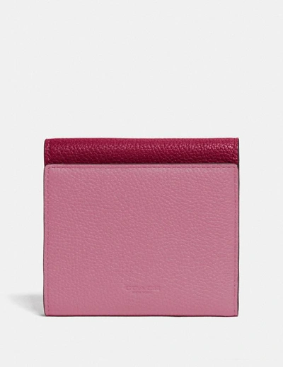 Shop Coach Tabby Small Wallet In Colorblock - Women's In Brass/deep Red Multi