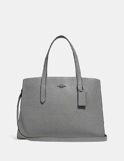 Shop Coach Charlie Carryall - Women's In Dark Gunmetal/heather Grey