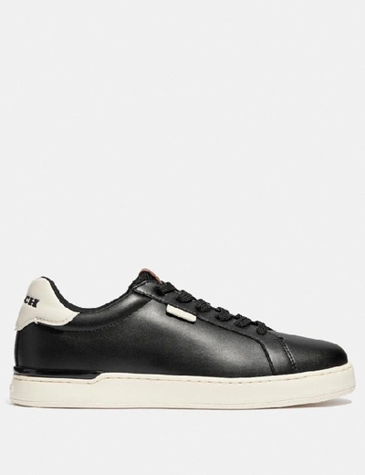Shop Coach Lowline Low Top Sneaker In Black Chalk