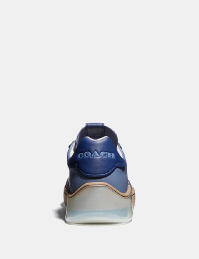 Shop Coach Citysole Court Sneaker In Colorblock In Blue Mist Grey