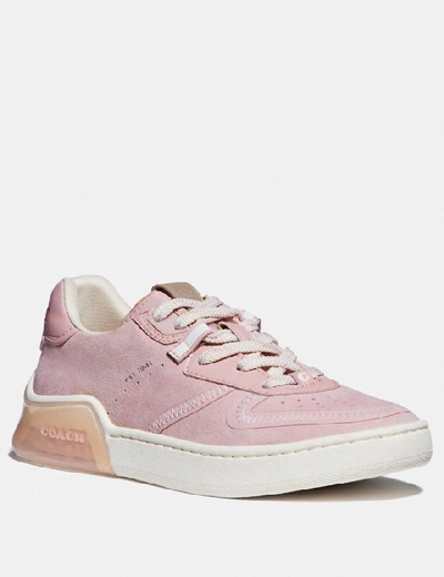 Shop Coach Citysole Court Sneaker In Color<lsn_delimiter>aurora Sparkling Silver