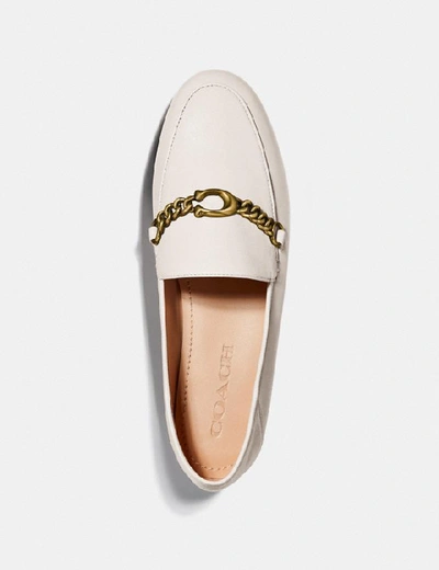 Shop Coach Helena Loafer In Chalk