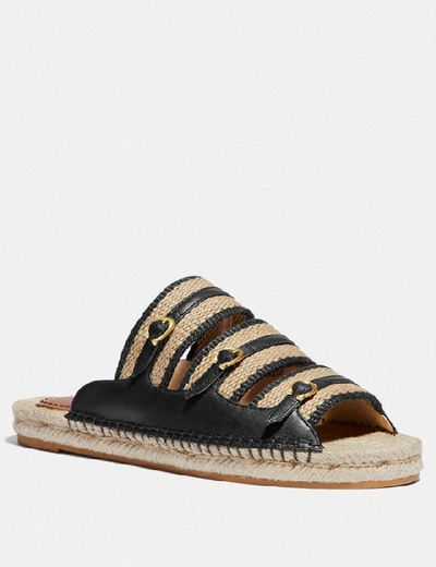 Coach Devon Leather Espadrille Sandals In Chalk ModeSens