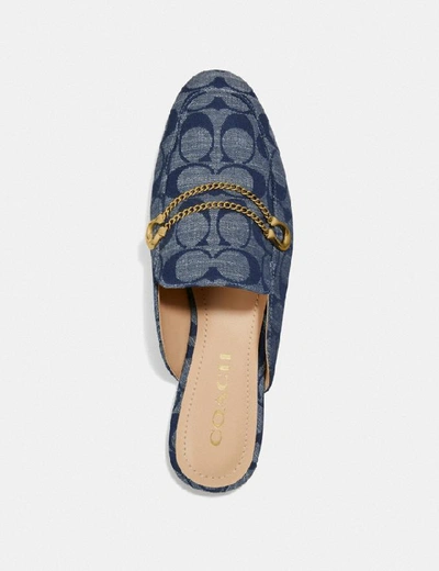Shop Coach Sawyer Slide Loafer - Women's In Chambray