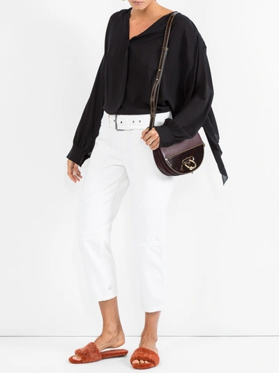 Shop The Row Neck Tie Blouse Black