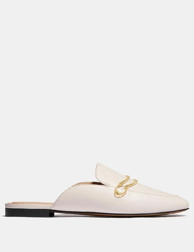 Shop Coach Sawyer Slide Loafer In Chalk