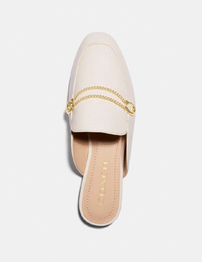 Shop Coach Sawyer Slide Loafer In Chalk