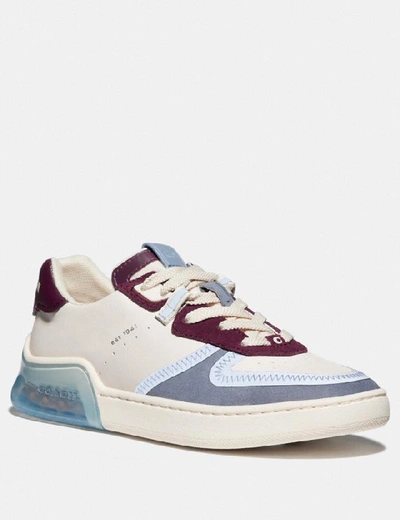 Shop Coach Citysole Court Sneaker - Women's In Chalk/boysenberry