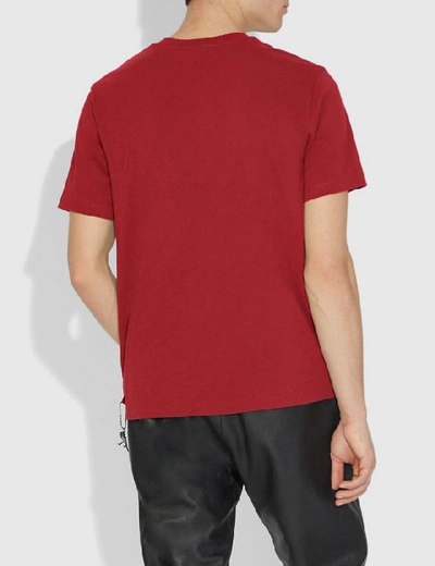Shop Coach Rexy T Shirt In Rexy Red