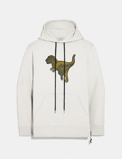 Shop Coach Rexy Hoodie In Chalk