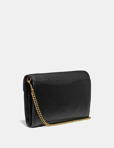 Shop Coach Tabby Chain Clutch - Women's In Brass/black