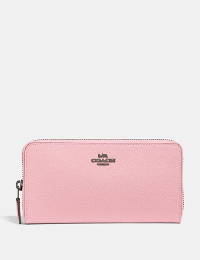 Shop Coach Accordion Zip Wallet - Women's In Pewter/aurora