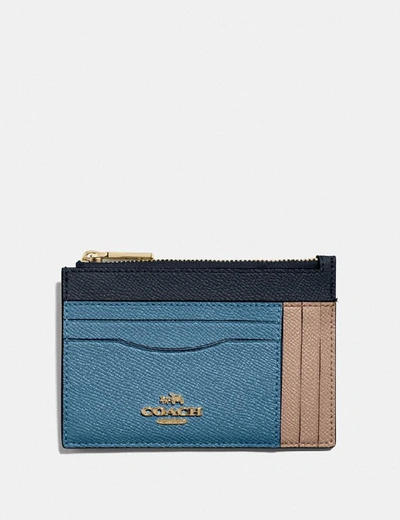 Coach large card case in colorblock hotsell