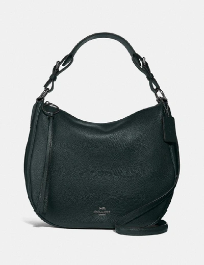 Shop Coach Sutton Hobo - Women's In Gunmetal/pine Green