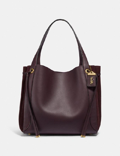 Shop Coach Harmony Hobo - Women's In Oxblood/brass