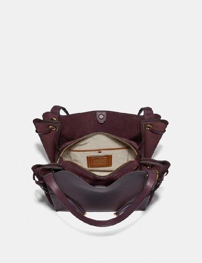 Shop Coach Harmony Hobo - Women's In Oxblood/brass