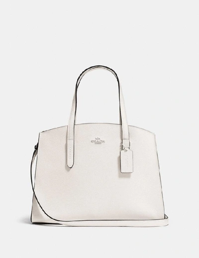 Shop Coach Charlie Carryall - Women's In Chalk/silver