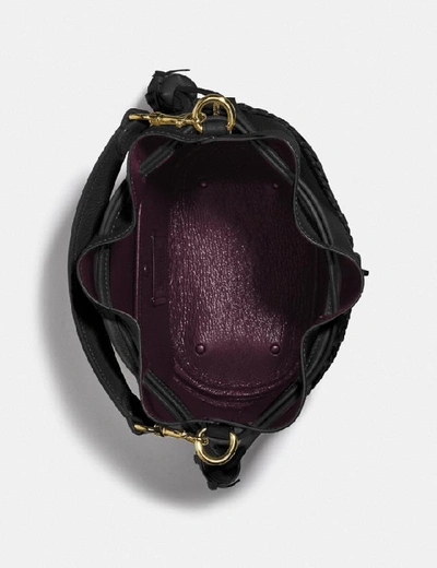 Shop Coach Lora Bucket Bag With Whipstitch Detail - Women's In B4/black