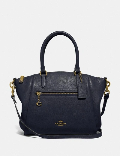 Shop Coach Elise Satchel - Women's In Gd/midnight Navy