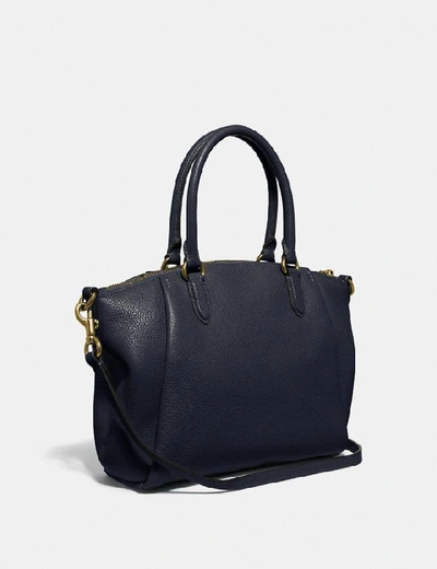 Shop Coach Elise Satchel - Women's In Gd/midnight Navy