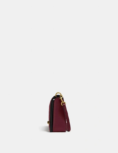 Shop Coach Dinky In Signature Leather - Women's In Ol/bordeaux