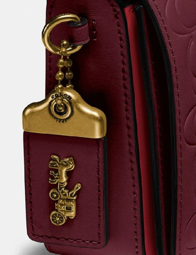 Shop Coach Dinky In Signature Leather - Women's In Ol/bordeaux