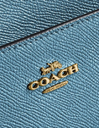 Shop Coach Kitt Messenger Crossbody - Women's In Brass/pacific Blue