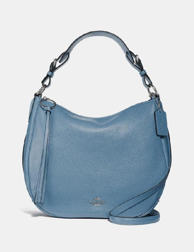 Shop Coach Sutton Hobo In Slate/silver