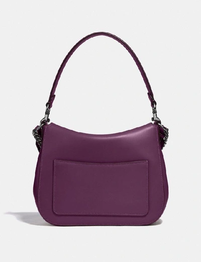 Shop Coach Signature Chain Hobo - Women's In Pewter/boysenberry