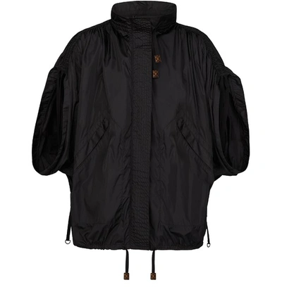 Shop Louis Vuitton Parka With Gathered Sleeves In Noir