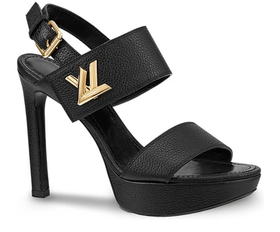 Shop Louis Vuitton Horizon Sandal In Noir