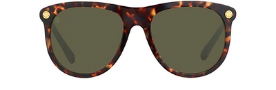 Shop Louis Vuitton Vertigo Sunglasses In Dark Tortoise