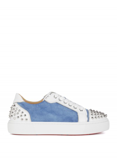 Christian Louboutin Women's Vierissima Spiked Suede Sneakers In White |  ModeSens
