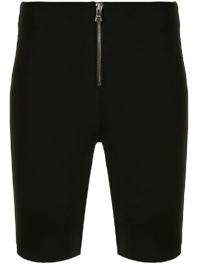 Shop Rta Fitted High-waist Shorts In Black