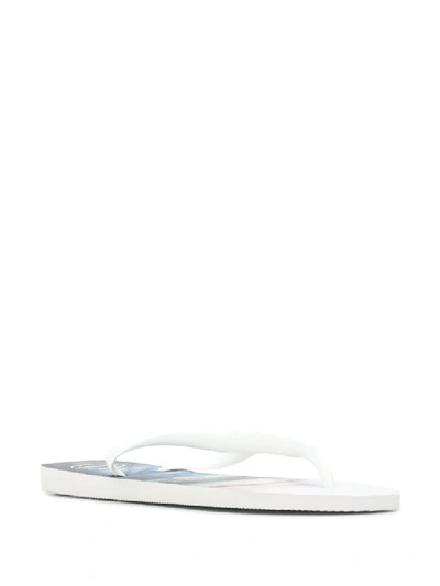 Shop Havaianas Logo Detail Flip-flops In White